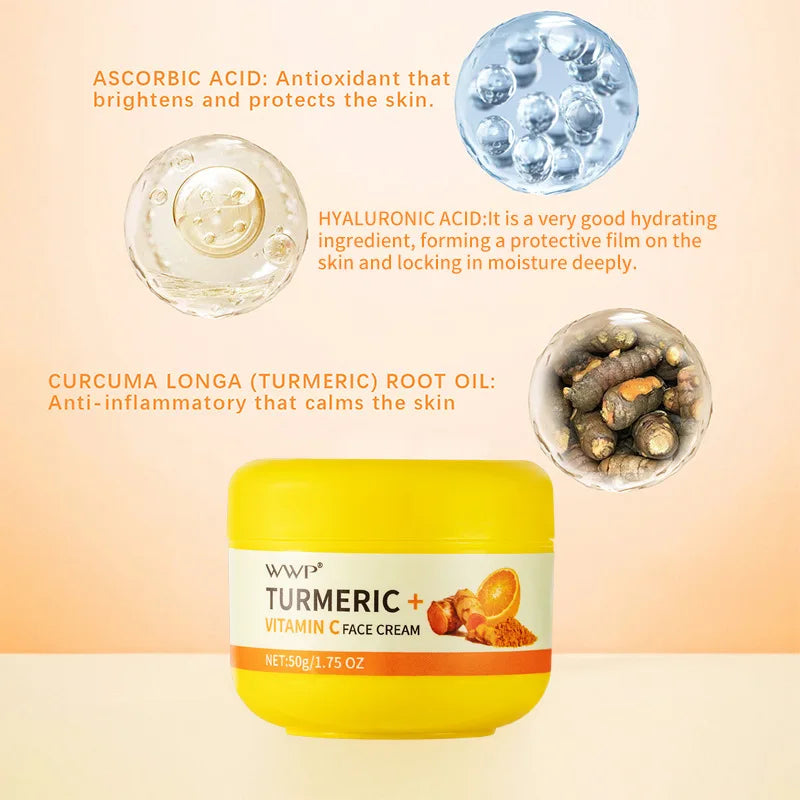 Turmeric+Vit C Moisturizing Cream Facial 50g